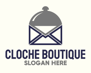 Food Cloche Mail Envelope logo design