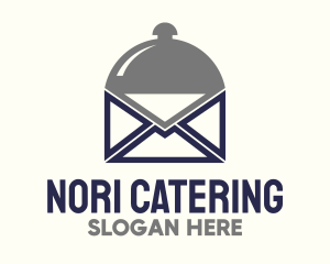 Food Cloche Mail Envelope logo design