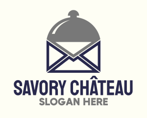 Food Cloche Mail Envelope logo design