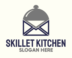 Food Cloche Mail Envelope logo design