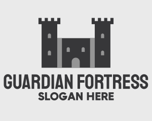 Castle Fortress Structure logo design