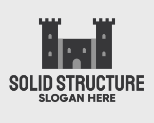 Castle Fortress Structure logo design