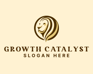 Lion Finance Growth logo design