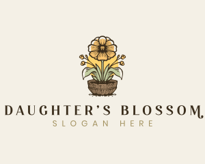 Flower Pot Gardening logo design