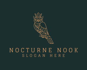 Nocturnal Crown Owl  logo