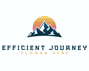 Sunrise Mountain Travel logo design