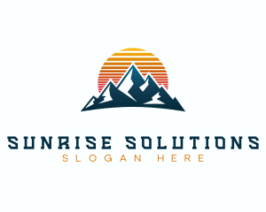 Sunrise Mountain Travel logo design