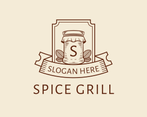 Spice Jar Letter logo design