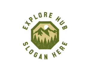 Mountain Forest Explorer logo design