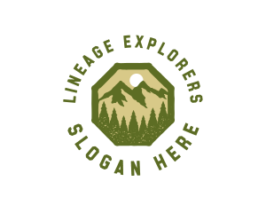 Mountain Forest Explorer logo design