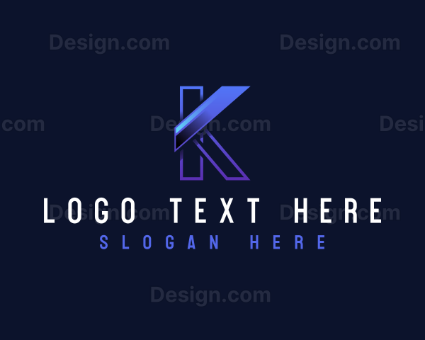 Cyber Tech Letter K Logo