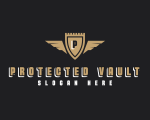 Security Shield Wings logo design