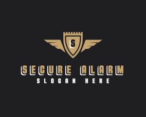 Security Shield Wings logo design