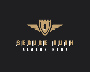 Security Shield Wings logo design