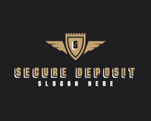 Security Shield Wings logo design