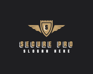 Security Shield Wings logo design