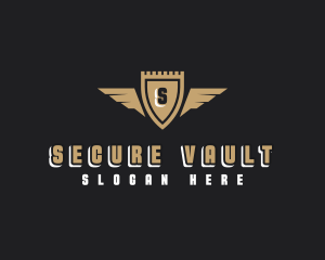 Security Shield Wings logo design