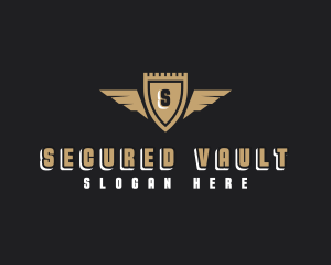 Security Shield Wings logo design