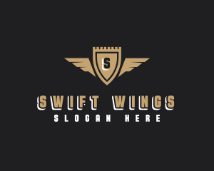 Security Shield Wings logo design