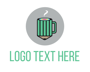 Coffee - Creative Pencil Coffee logo design