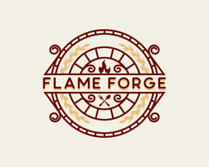 Flame Bistro Restaurant logo design