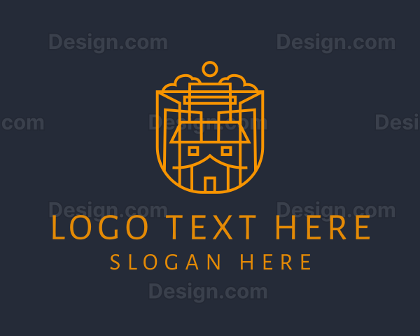 Modern House Architecture Logo