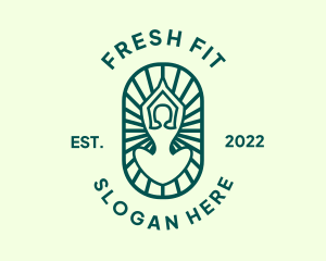 Fitness Meditation Exercise  logo design