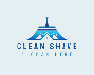 House Cleaning Broom logo design