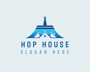 House Cleaning Broom logo design