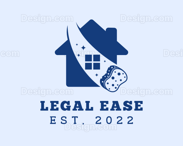 House Sponge Cleaning Logo