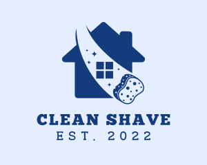 House Sponge Cleaning logo design