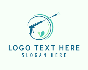 Clean - Pressure Washer Cleaning logo design