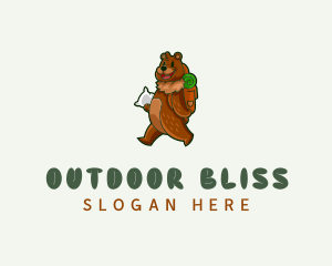 Outdoor Adventure Bear logo design