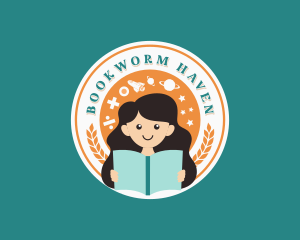 Girl Book Learning logo