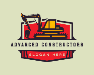 Excavator Demolition Equipment logo design