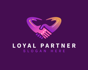 Partner Love Support logo design