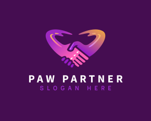 Partner Love Support logo design