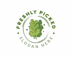 Lettuce Leaf Vegetable logo design