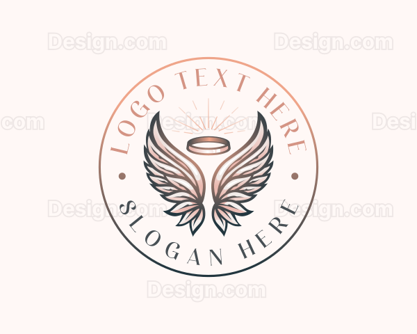 Angel Heavenly Wings Logo