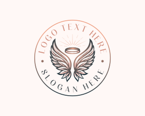  Angel Heavenly Wings Logo