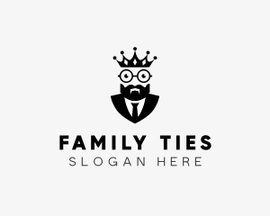 Glasses Suit King  logo design