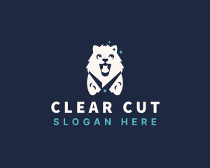 Dog Grooming Scissors logo design