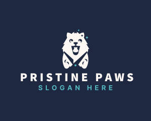 Dog Grooming Scissors logo design