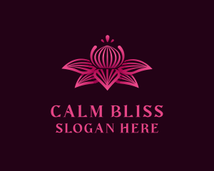 Lotus Spa Wellness logo design