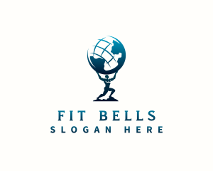 Atlas Bodybuilding Fitness logo design