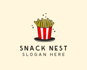 Fast Food French Fries logo design