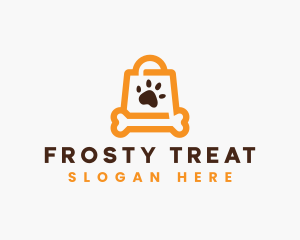 Dog Paw Shopping logo design