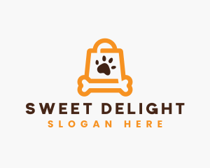 Dog Paw Shopping logo design