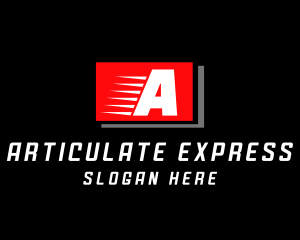 Fast Shipping Courier Logistics logo design