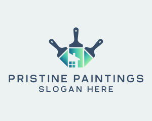 Paint Brush House logo design